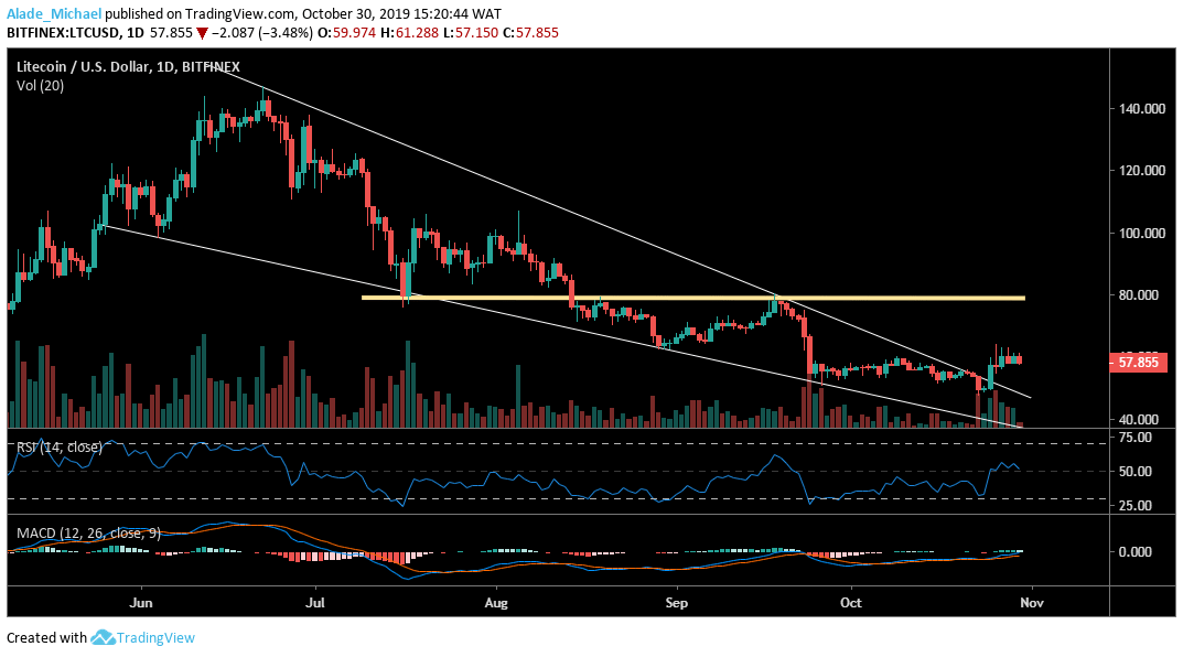 Litecoin Daily Price Chart