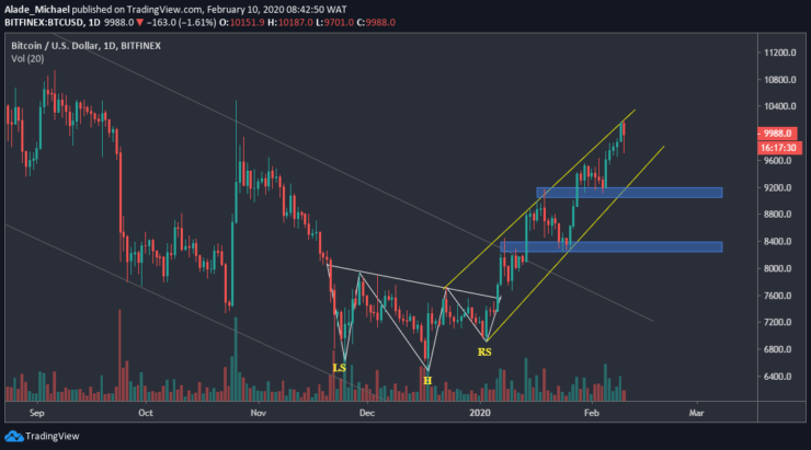 Bitcoin Price Analysis – Bitcoin Falls Back Below $10000 Following 6% Losses, Will Bulls Regain Control?