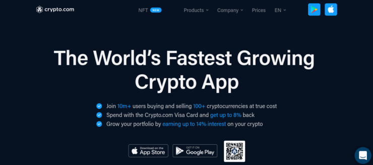 Crypto.com is a well-established cryptocurrency platform