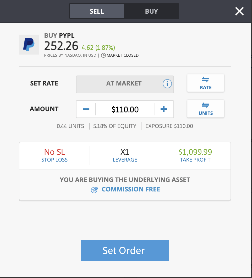 buy paypal on etoro