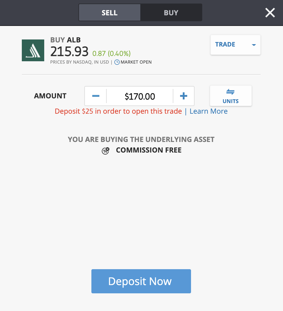 albemarle - trade on etoro