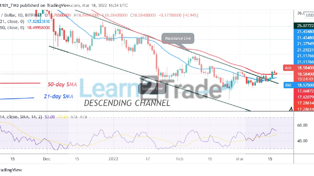 Polkadot Holds $18 Support, Poises to Revisit the $19 High