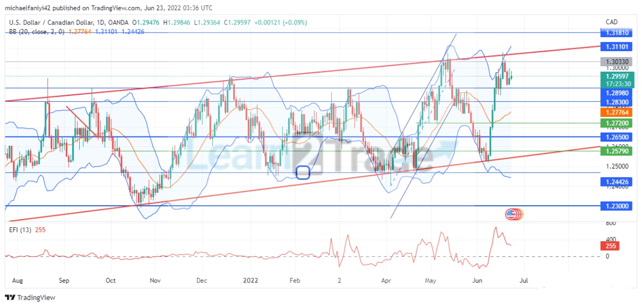 USDCAD Continues to Undulate in an Ascending Trend