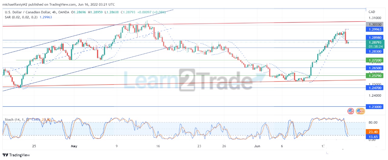 USDCAD Is Undulating in an Upward Direction