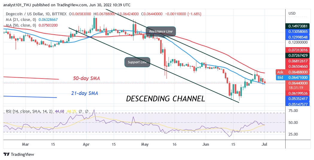 Dogecoin Falls As It Poises For A Further Decline