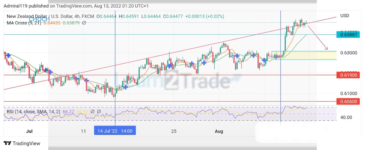 NZDUSD Shows Signs of Change in the Market Trend