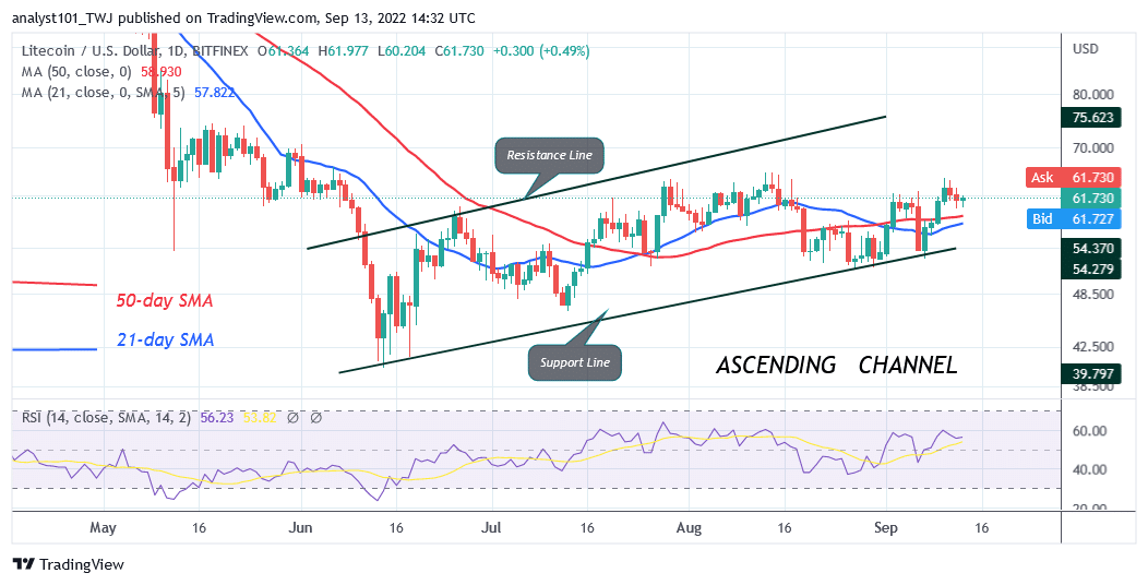 Litecoin Drops Sharply as It Faces Stiff Rejection at $67