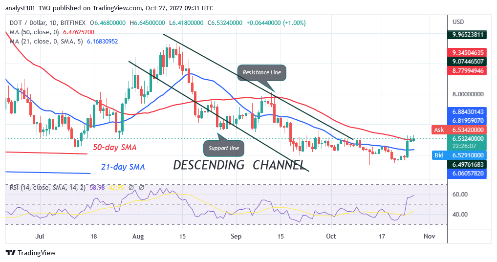 Polkadot Rebounds as It Challenges the Resistance at $6.62