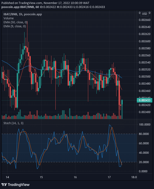 Battle Infinity (IBAT) Price Reversal at the $0.0002405 Support Level