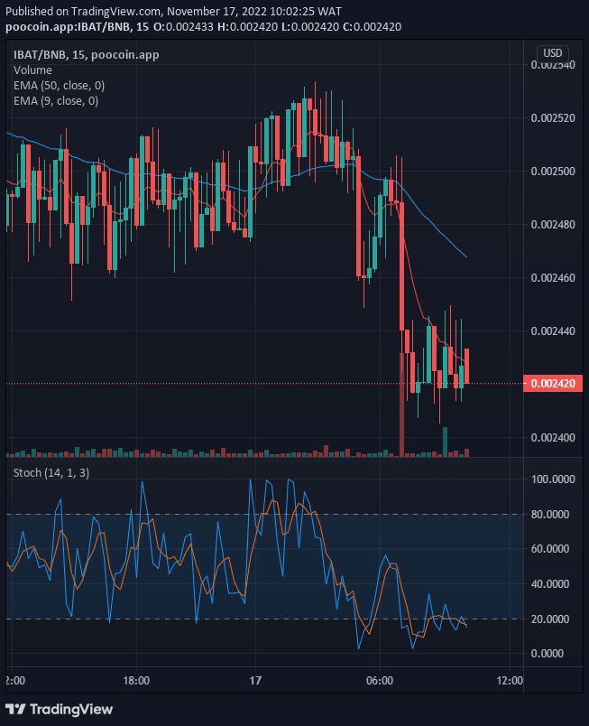 Battle Infinity (IBAT) Price Reversal at the $0.0002405 Support Level