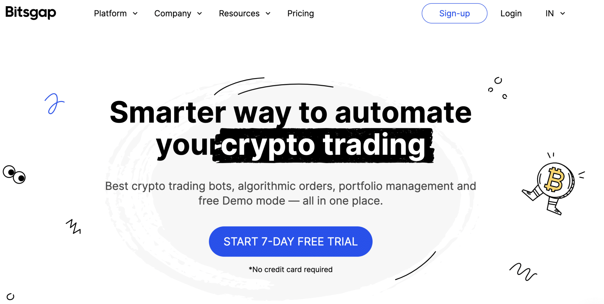 parimad krüptokaubanduse robotid: Bitsgap