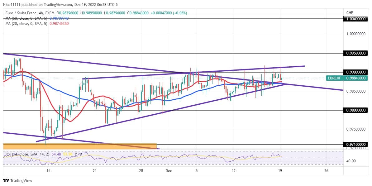 Eurchf Launches From a Support Level