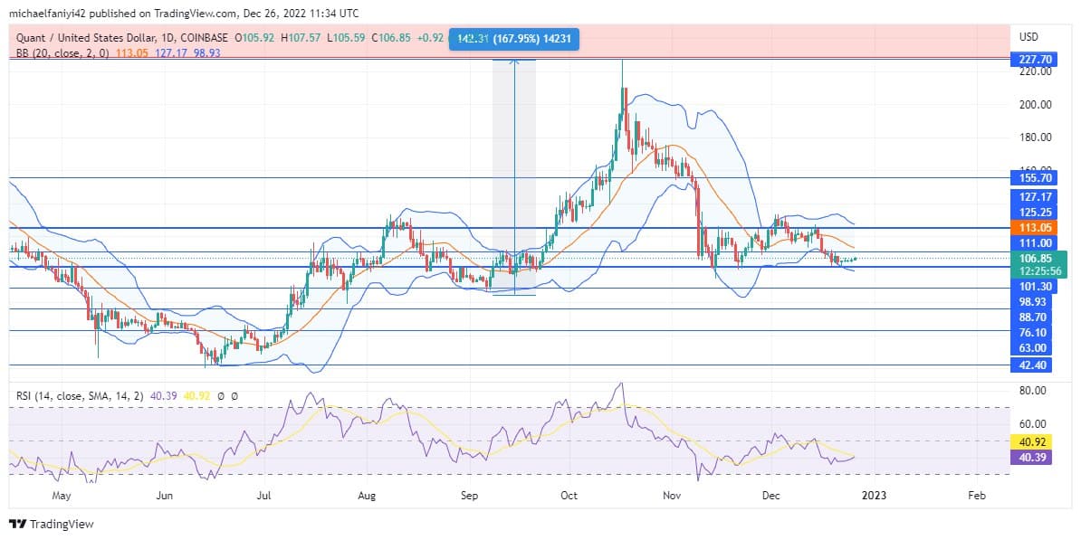 Quant Price Forecast: QNTUSD Begins a Recovery Upward