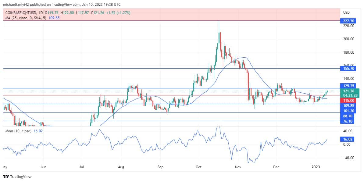 Quant Price Forecast: QNTUSD Bullish Drive Is in Full Gear