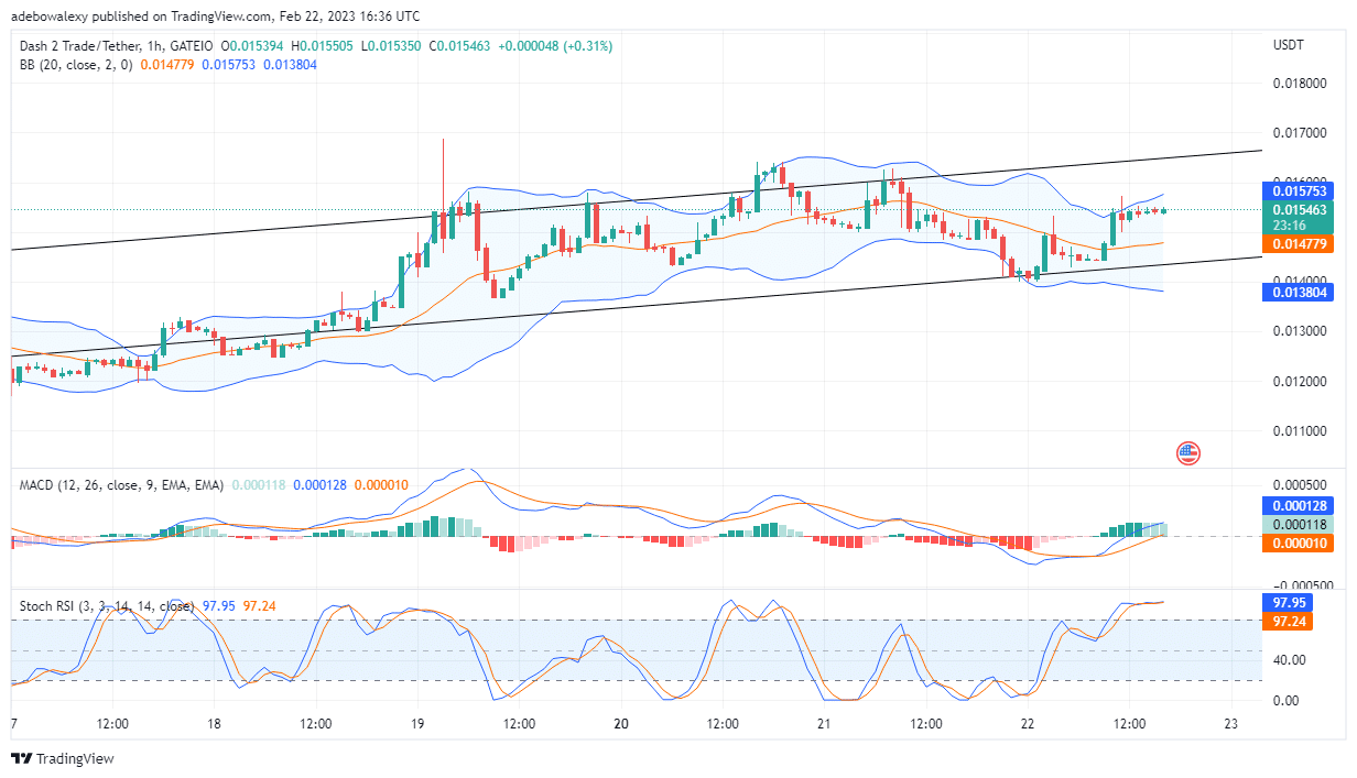 Dash 2 Trade Price Prediction Today, February 23: Price in the D2T Market Is Retracing $0.01600