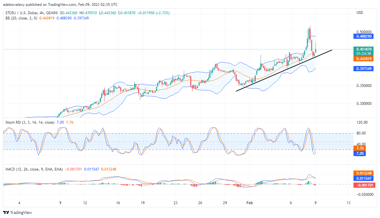 Storj Price Action Resumes Trading in the Green