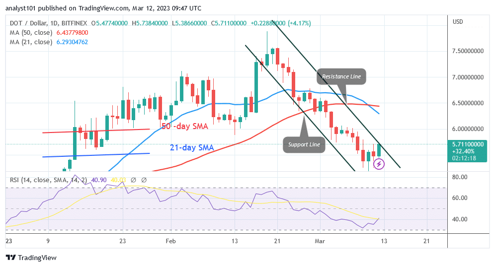 Polkadot Bounces Back but Is Unable To Hold the $6.00 High