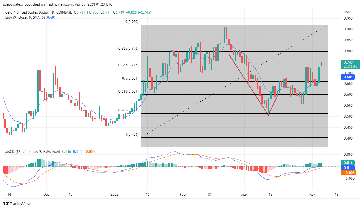 CELO (CGLD) Pumps by Roughly 9%