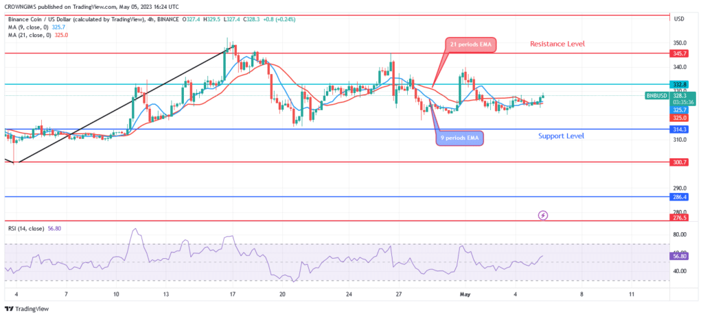 Binance Coin (BNBUSD): Low Momentum of Buyers and Sellers