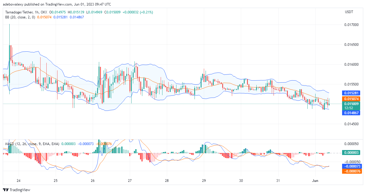 Tamadoge (TAMA) Price Prediction for Today, June 1: TAMA/USDT Price Hits Technical Support; Get Ready to Catch the Bounce