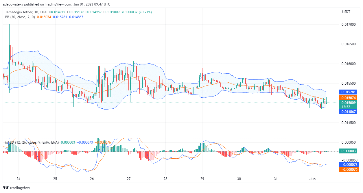 Tamadoge (TAMA) Price Prediction for Today, June 1: TAMA/USDT Price Hits Technical Support; Get Ready to Catch the Bounce