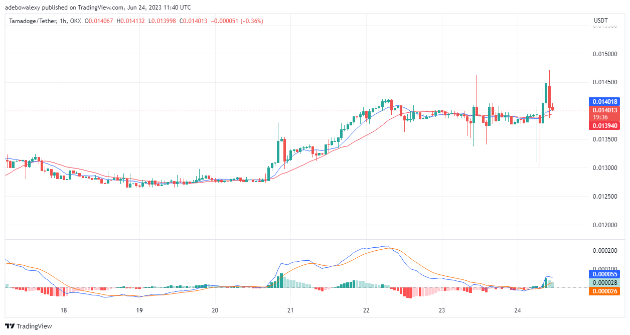 Tamadoge (TAMA) Price Prediction for Today, June 24: TAMA/USDT Set to Gain More Upside Traction