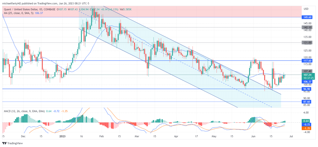 Quant Price Forecast: QNTUSD Rebounds from $96.90 Support Level