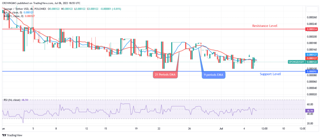 Sponge (SPONGEUSDT) Price Will Rise Above $0.000322 as Bulls Gain Momentum