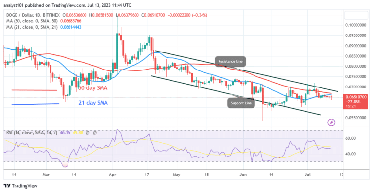 Dogecoin Falls as Buyers Keep Their Position above $0.060.