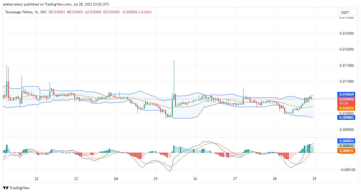 Tamadoge (TAMA) Price Prediction for Today, July 29: TAMA/USDT Price Is Advancing in Its Upside Path