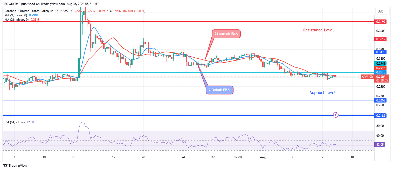 Cardano Price May Reduce Further to $0.26 Level
