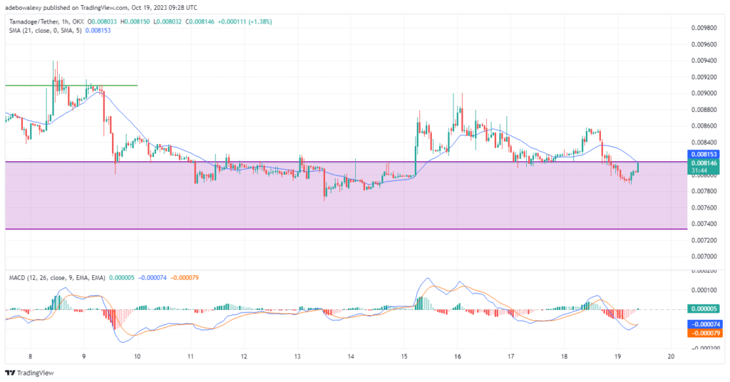 Tamadoge (TAMA) Price Prediction for October 19: TAMAUSDT Prepares to Run Through the $0.008200 Mark