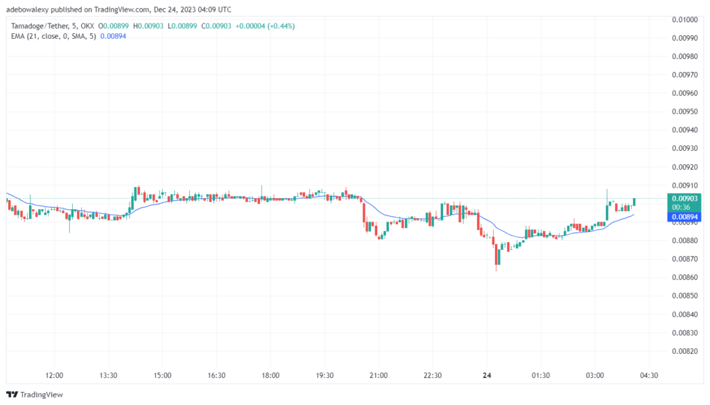 Tamadoge (TAMA) Price Outlook for February 12: TAMA/USDT Bounces Right Back, Rewards Dip Buyers