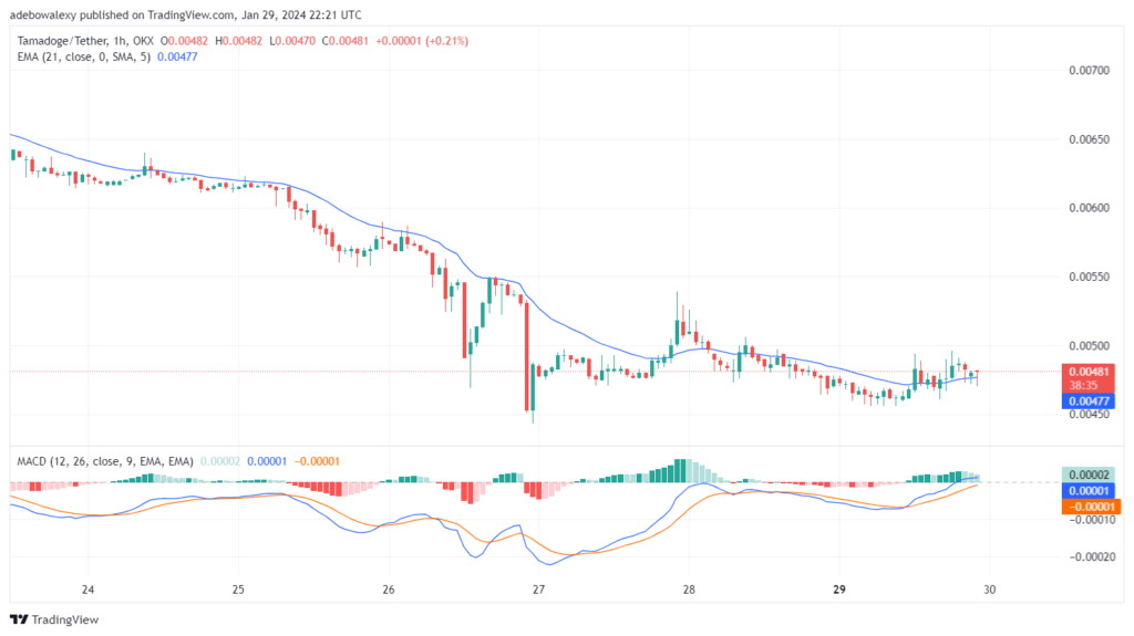Tamadoge (TAMA) Price Outlook for January 30: TAMA/USDT Buyers Are Gaining Momentum to Convincingly Surpass the $0.005000 Mark