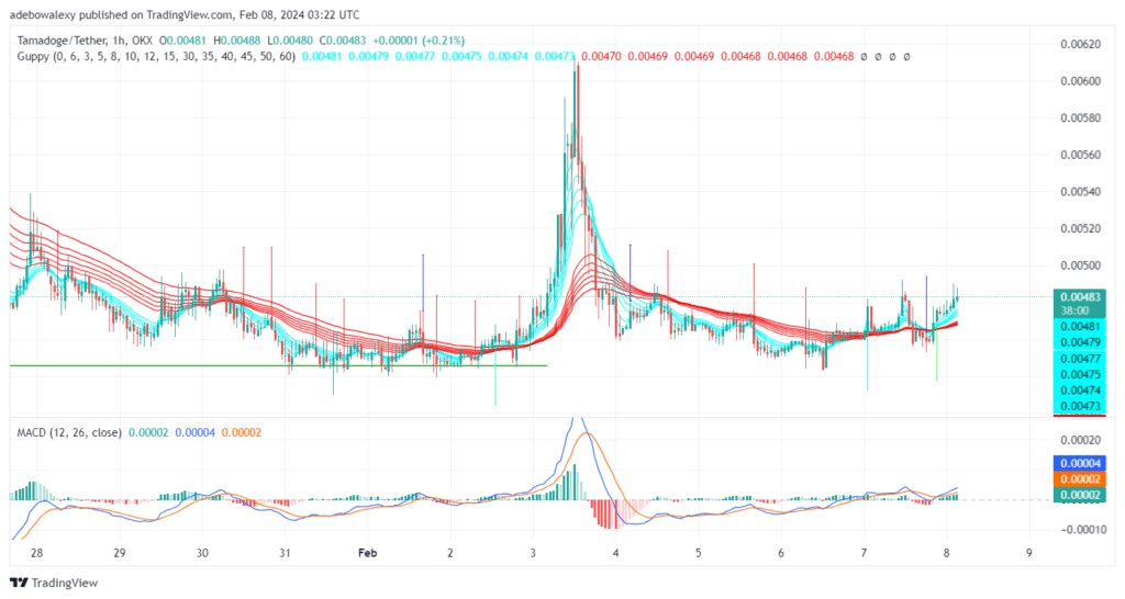 Tamadoge (TAMA) Price Outlook for February 8: TAMA/USDT Retracing to Higher Grounds