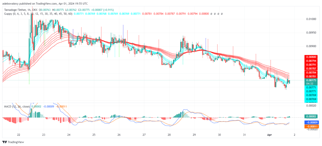 Tamadoge (TAMA) Price Outlook for April 2: Buyer Enters the TAMA/USDT Market at a Low Entry Point