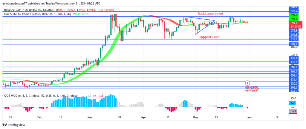 BNB (BNBUSD) Price Is Dangling Around $622 and $545 Levels