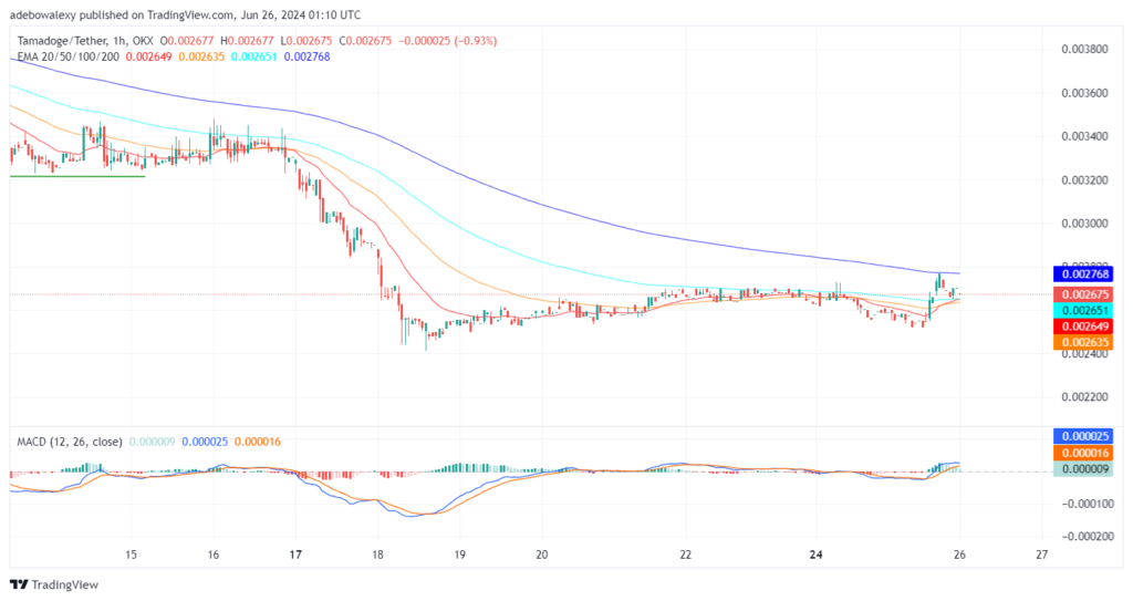 Tamadoge (TAMA) Price Outlook for June 26: TAMA/USDT Stands Strong Against Headwinds