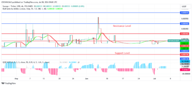 SPONGEUSDT Price Ranging Movement at $0 .00033 and $0.00087