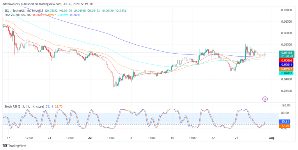 Skale Network (SKL) Market Prints Only Minimal Profits