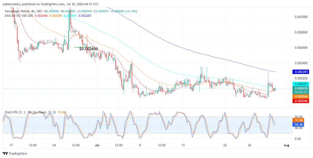 Tamadoge (TAMA) Price Outlook for July 30: TAMA/USDT Is Shaking Off Bearish Pressure