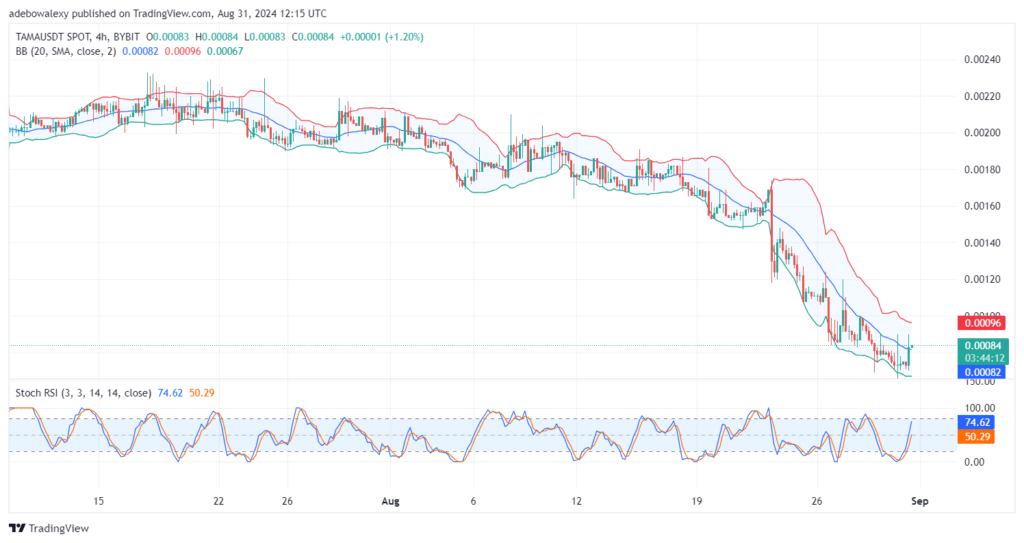 Tamadoge (TAMA) Price Outlook for August 31: TAMA/USDT Bulls Are Breaking Forth