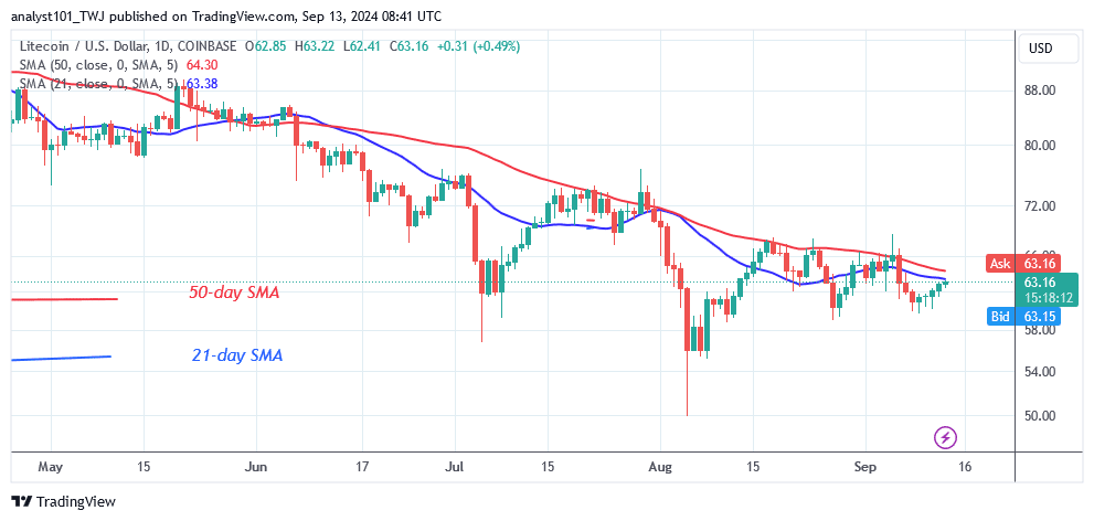 Litecoin Rises above $55 as It Begins Its Bullish Ascent