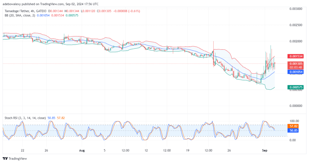 Tamadoge (TAMA) Price Outlook for September 2: TAMA/USDT Trades Above the $0.001000 Threshold