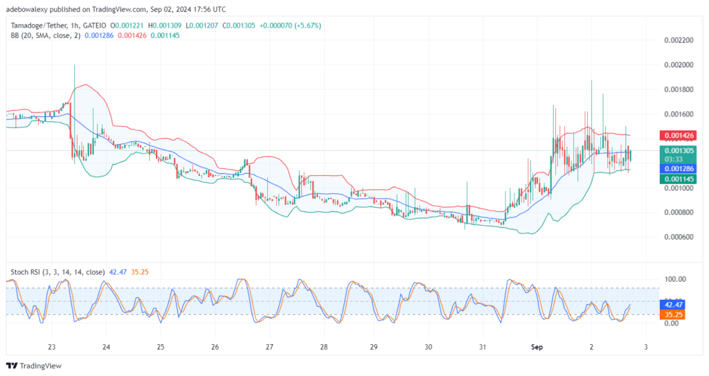 Tamadoge (TAMA) Price Outlook for September 2: TAMA/USDT Trades Above the $0.001000 Threshold