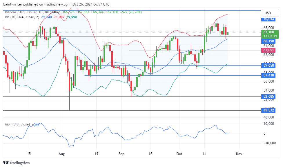 Bitcoin Struggles to Maintain Bullish Momentum Above $66,190 Key Level