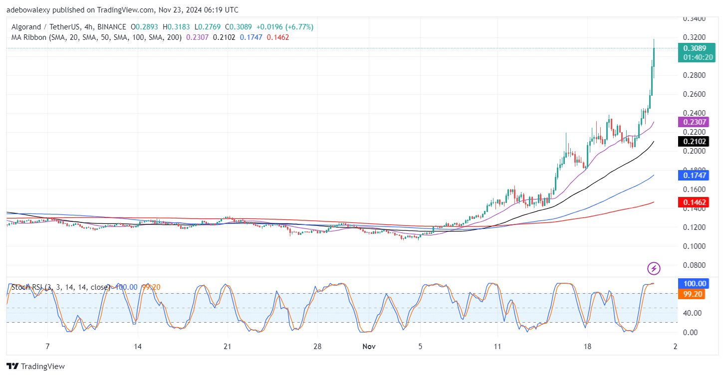 Algorand (ALGO) Price Continues to Pump Massively