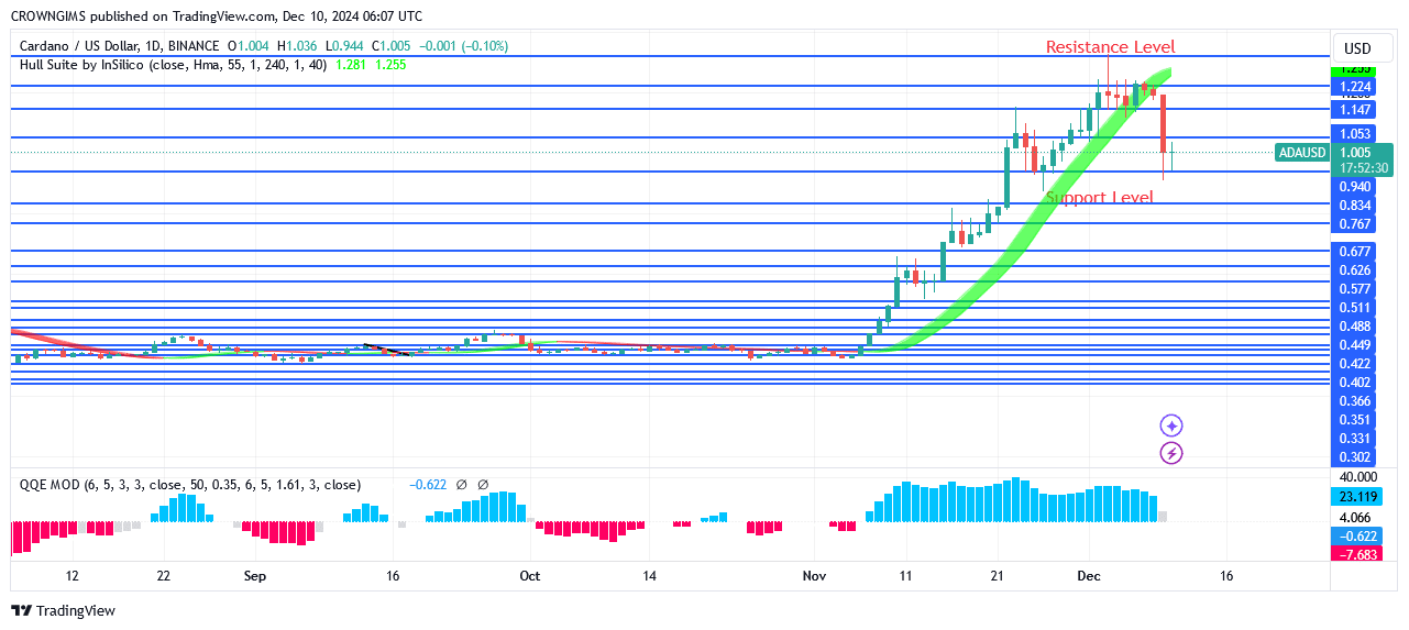 Cardano Price Bounces Off .32 Resistance Level