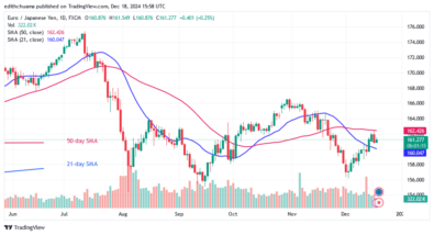 EUR/JPY Trades in a Narrow Range Above 160.00