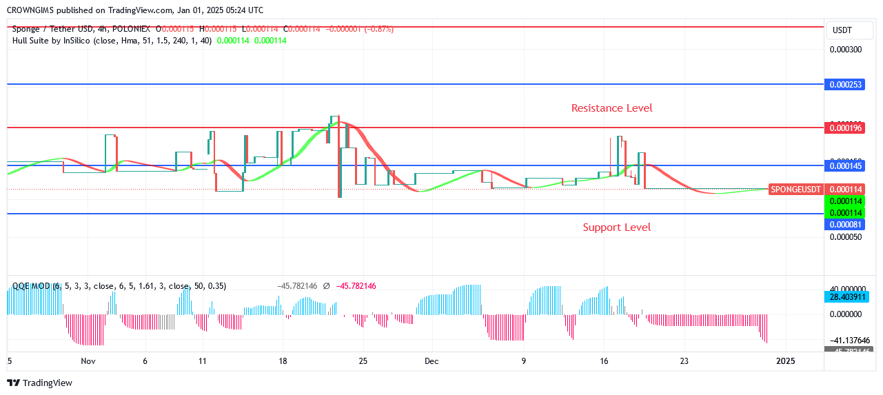 Sponge (SPONGEUSDT) Price Is Growing Higher